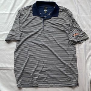Greg Norman Collection ML75 Golf Polo Blue Striped Size XL